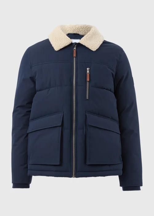 Navy Borg Puffer Jacket - S Image 4