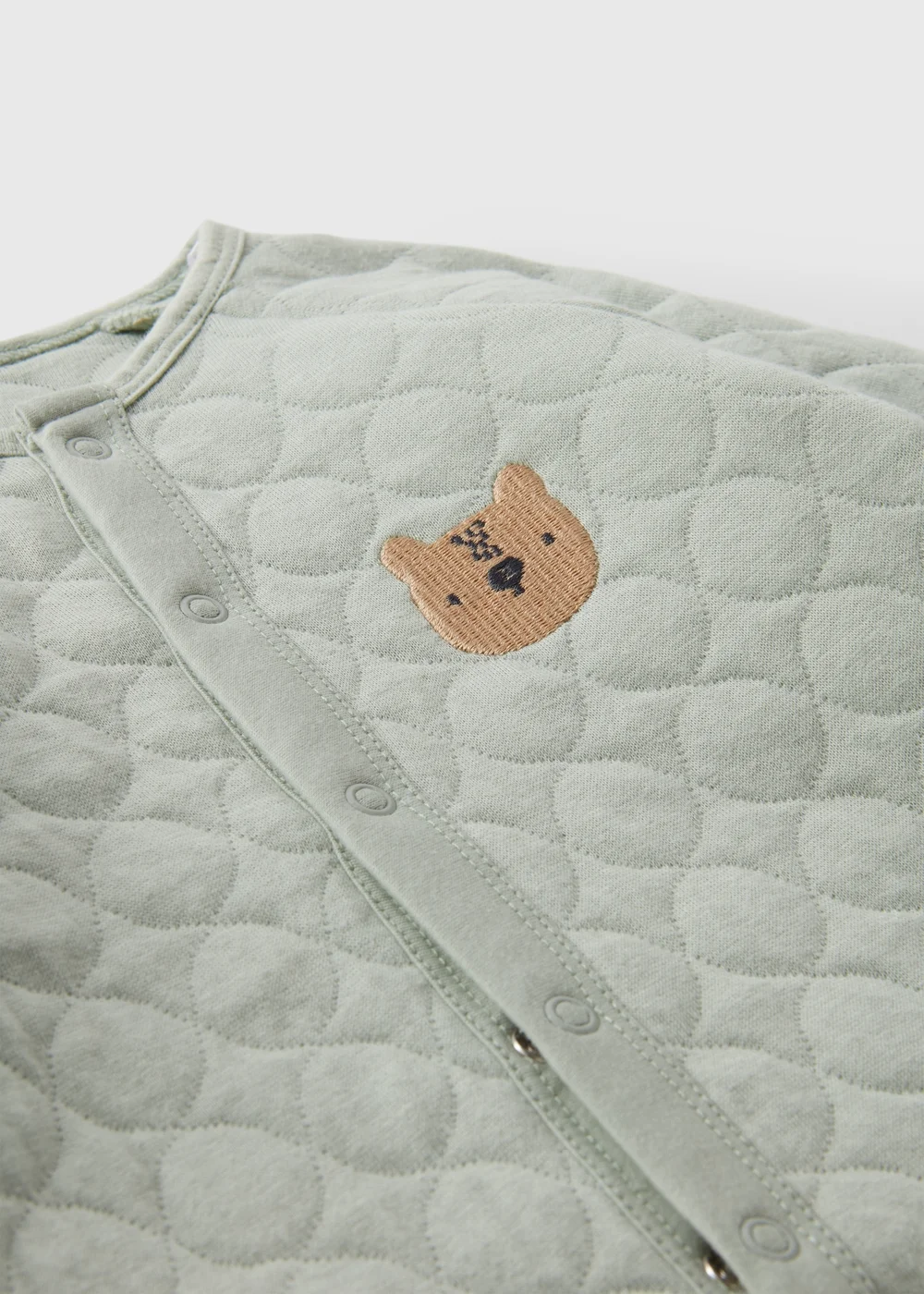 Baby Green Quilted Romper (Newborn-23mths) - 0-3 months Image 2