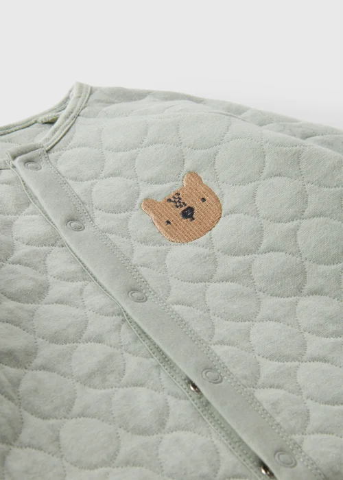 Baby Green Quilted Romper (Newborn-23mths) - 0-3 months Image 2