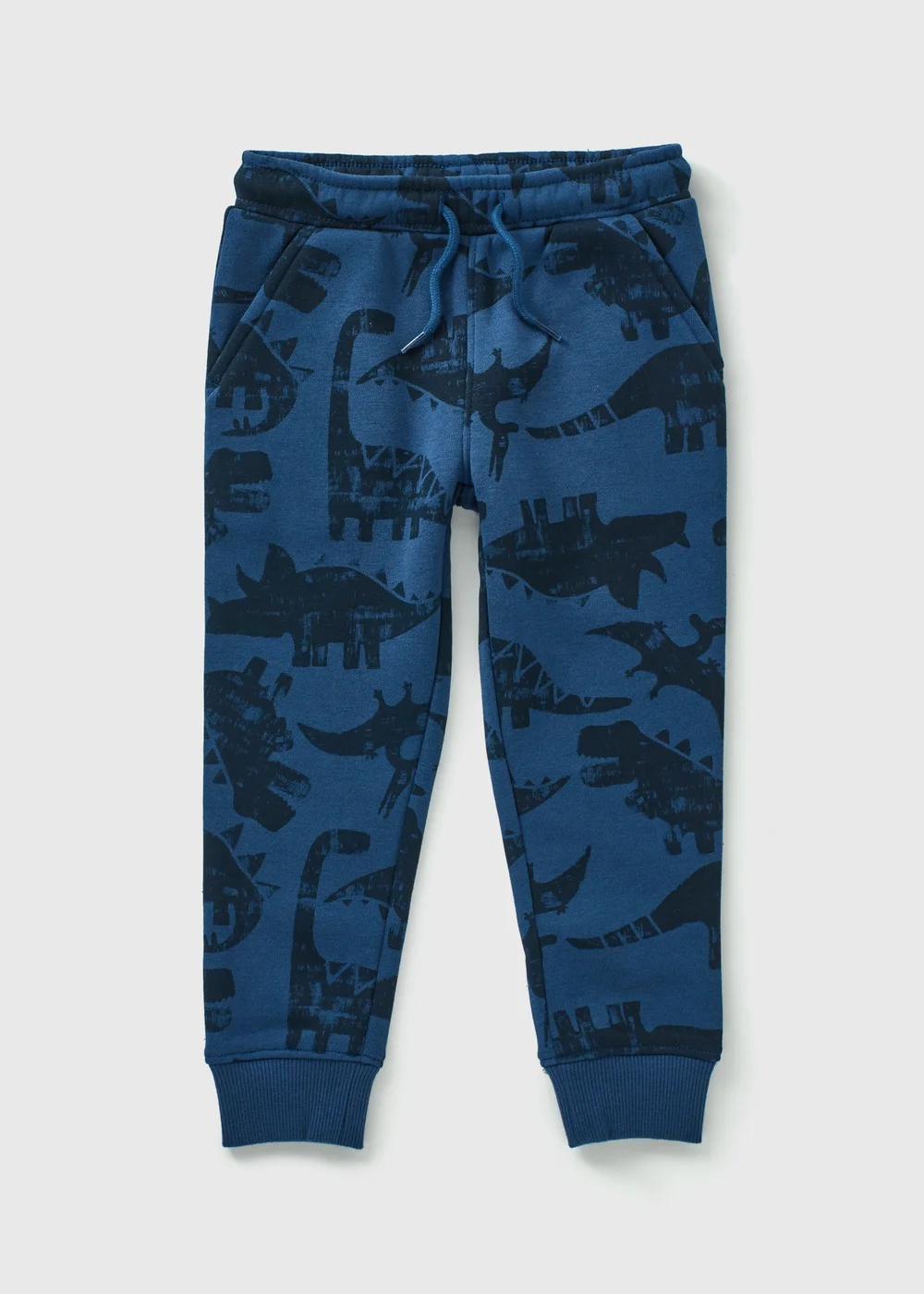 Boys Blue Dinosaur Jogging Bottoms (1-7yrs) - 1 to 1 half years Image 1