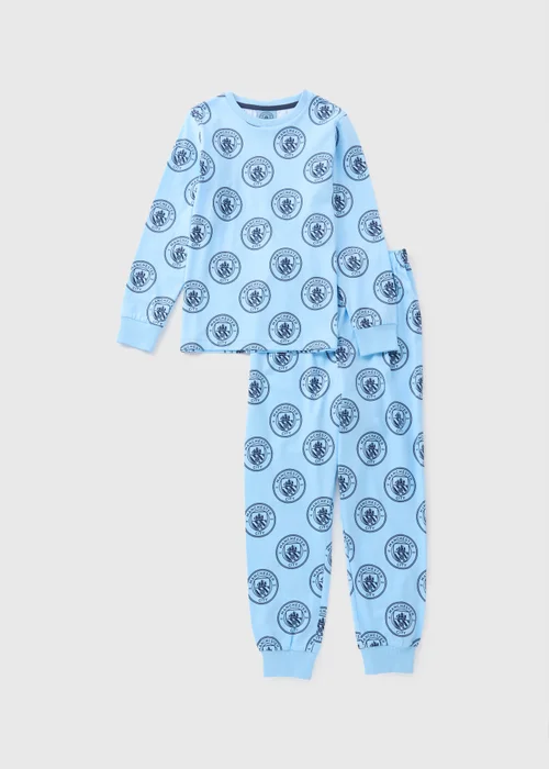 Manchester City Kids Blue Pyjama Set (4-13yrs) - Age 4 Years Image 1