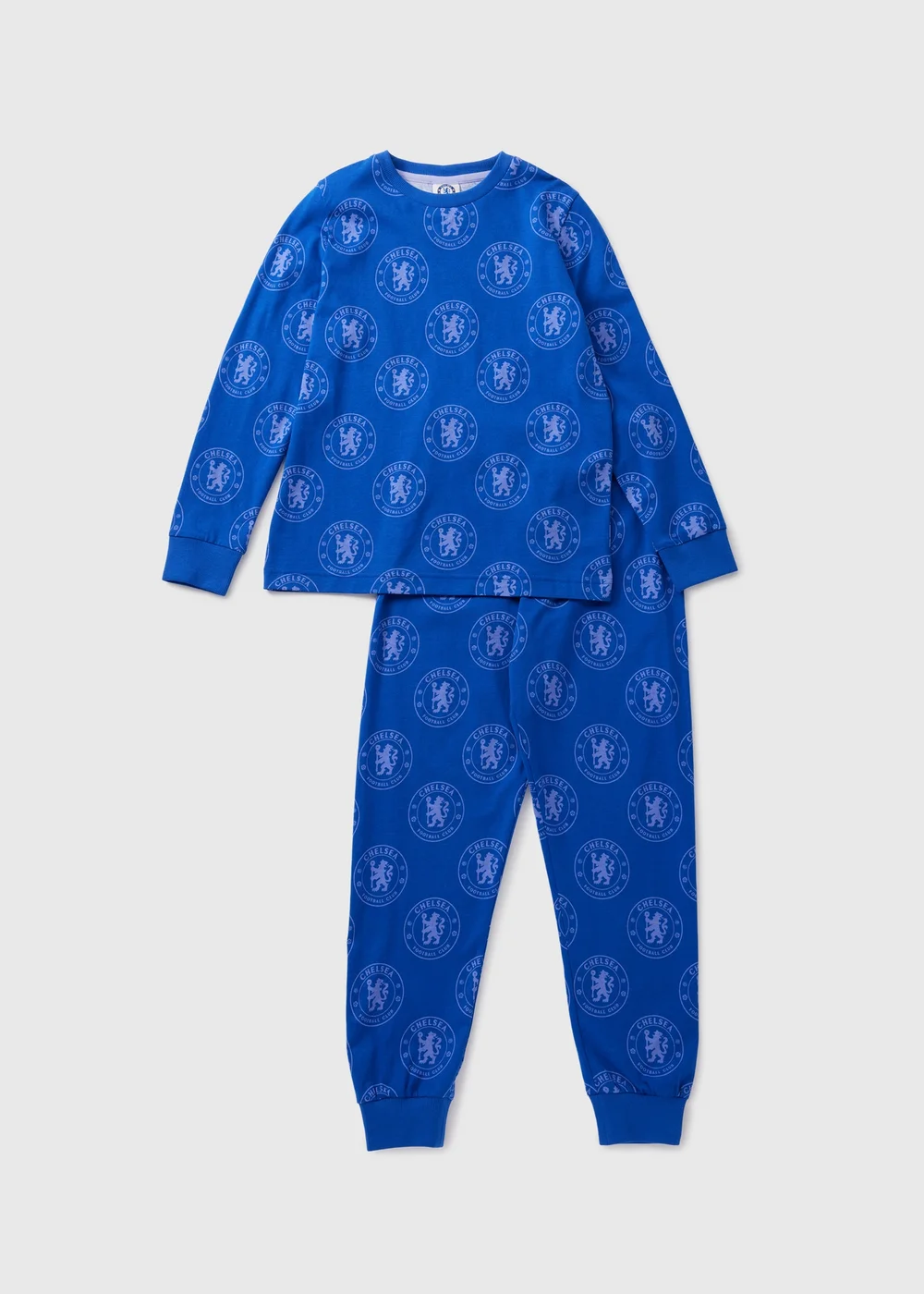 Boys Blue Chelsea Fleece Pyjama Set (4-12yrs) - Age 4 Years Image 1