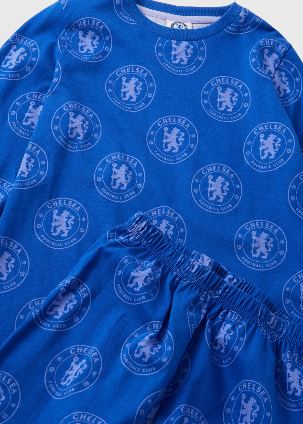 Boys Blue Chelsea Fleece Pyjama Set (4-12yrs) - Age 4 Years Image 2