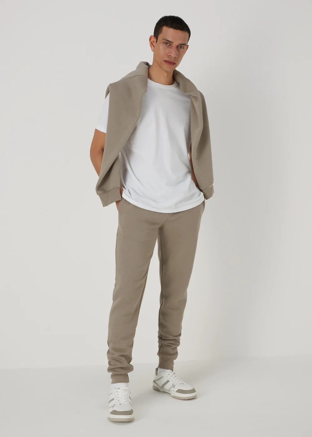 Stone Plain Joggers - Extra small Image 4