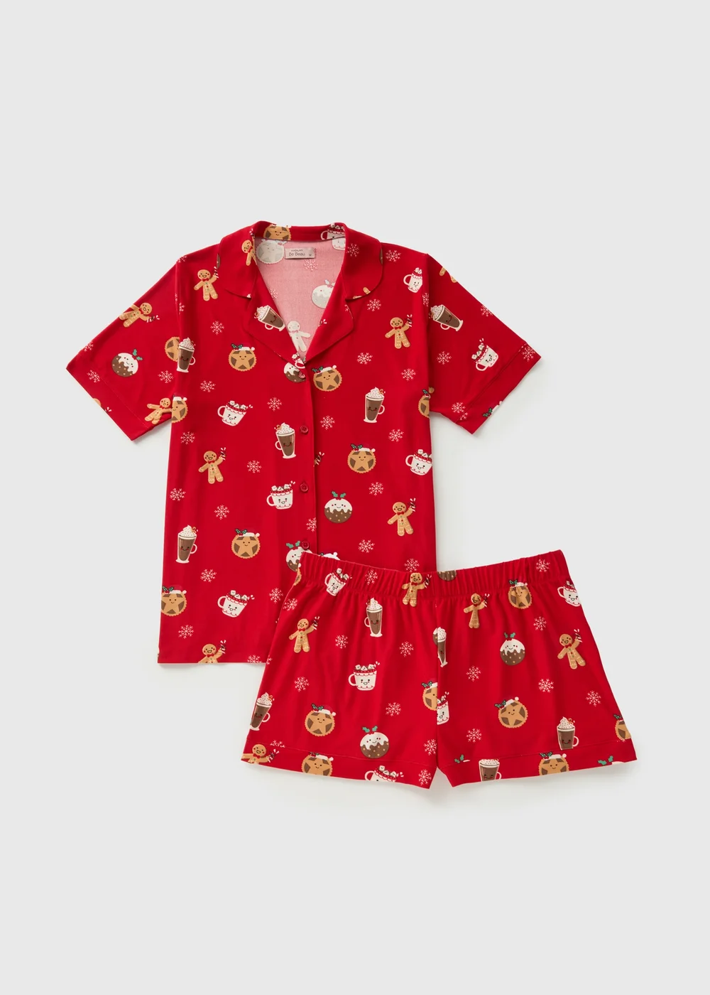 Red Christmas Gingerbread Pyjama Set - Extra small Image 4
