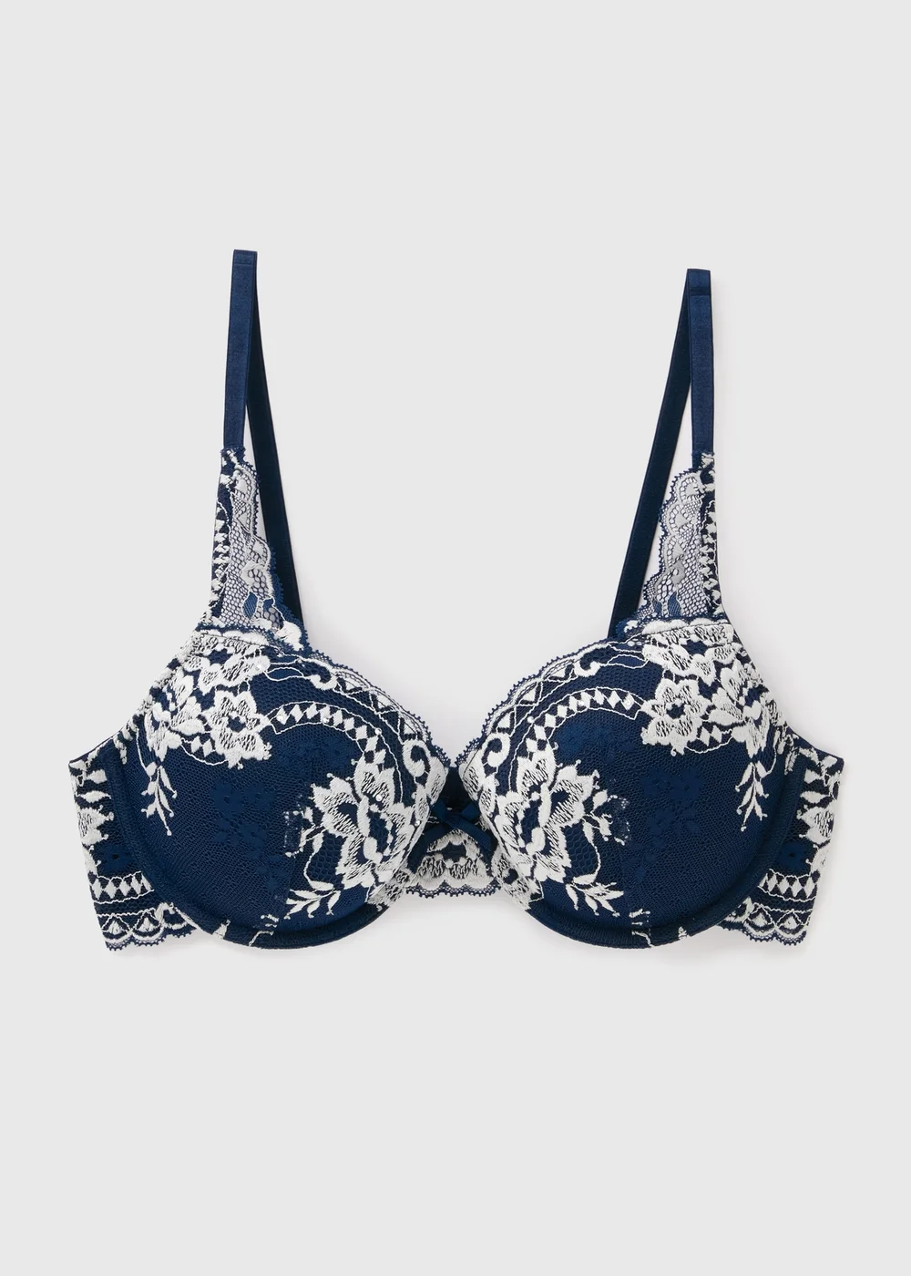 Navy Two Tone Full Bra - 32A Image 1