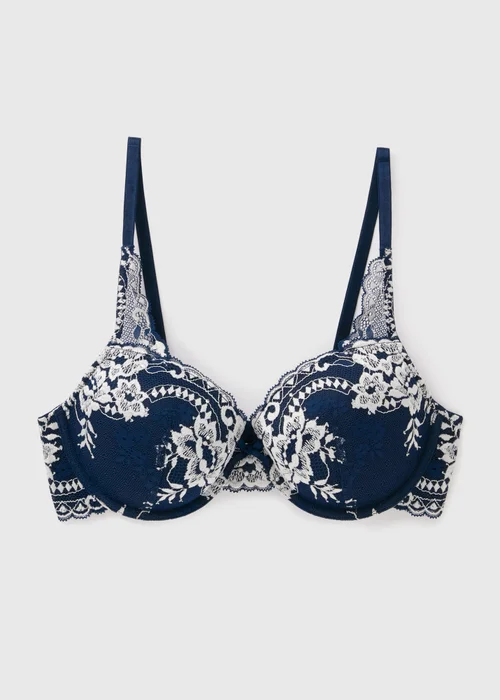 Navy Two Tone Full Bra - 32A Image 1