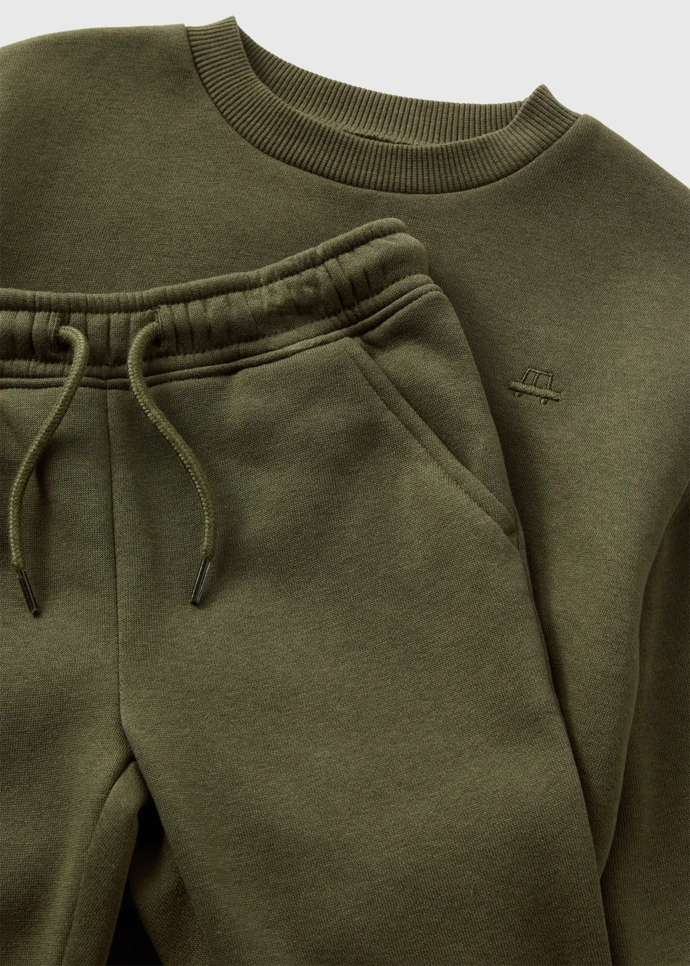 Boys Khaki Sweatshirt & Jogging Bottoms Set (1-7yrs) - 1 half year to 2 Image 2