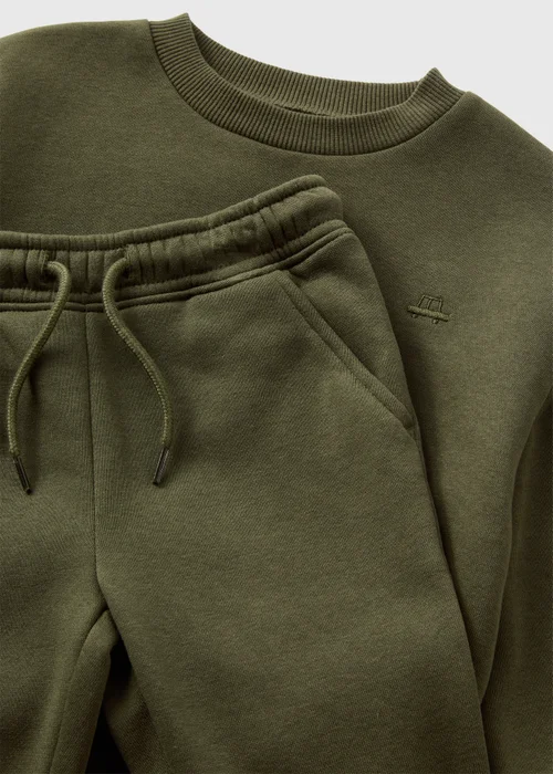 Boys Khaki Sweatshirt & Jogging Bottoms Set (1-7yrs) - 1 half year to 2 Image 2