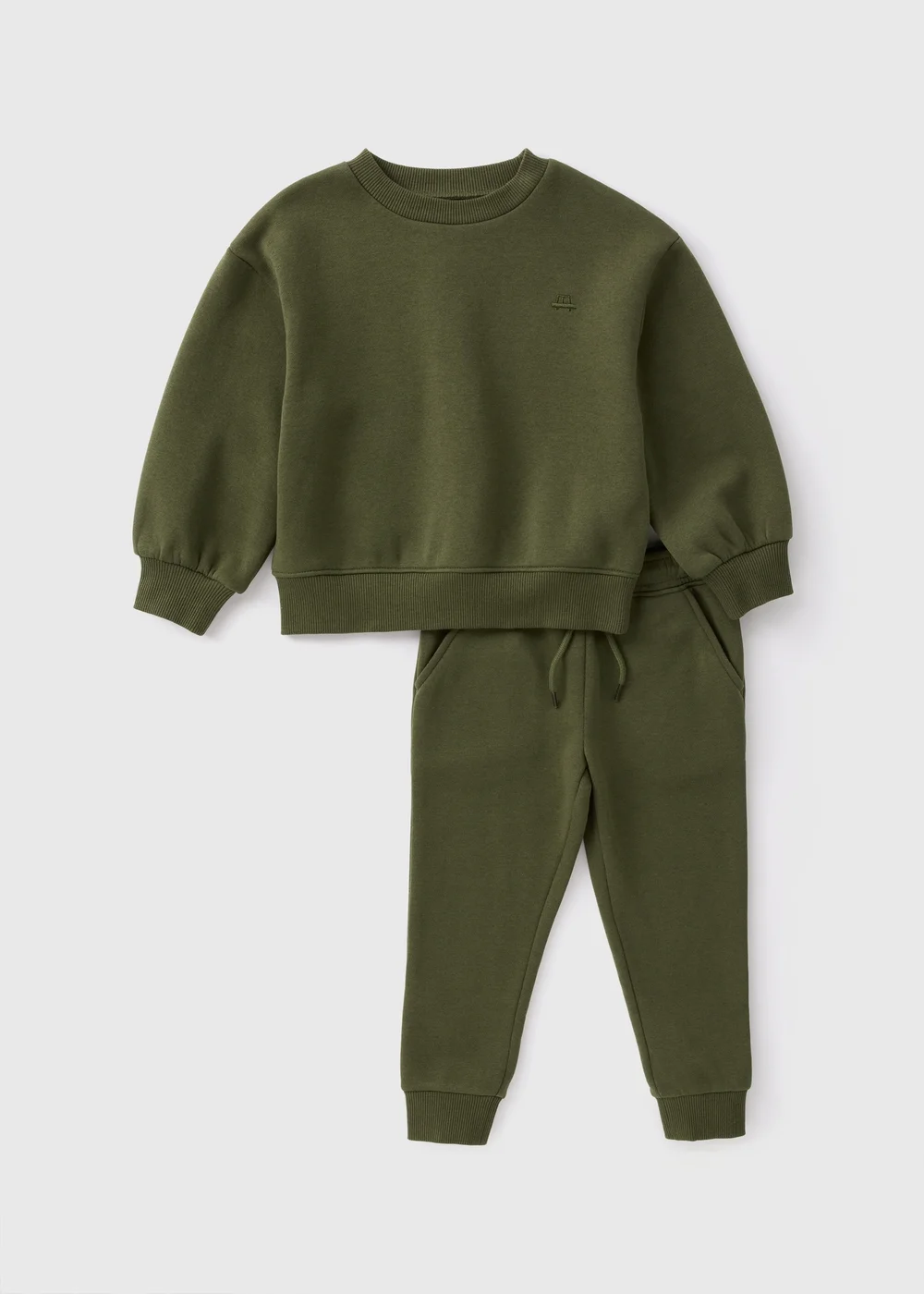 Boys Khaki Sweatshirt & Jogging Bottoms Set (1-7yrs) - 1 half year to 2 Image 1