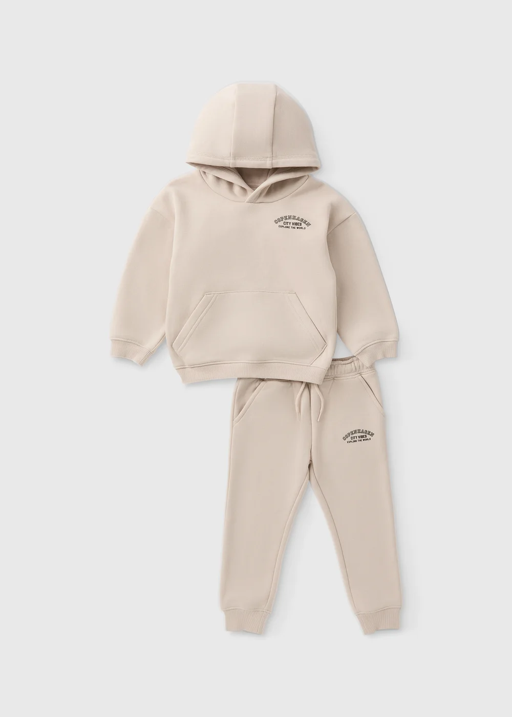 Boys Stone Printed Hoodie & Jogging Bottoms Set (1-7yrs) - 1 half year to 2 Image 1