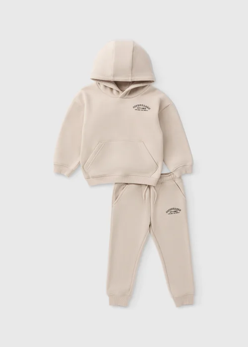 Boys Stone Printed Hoodie & Jogging Bottoms Set (1-7yrs) - 1 half year to 2 Image 1