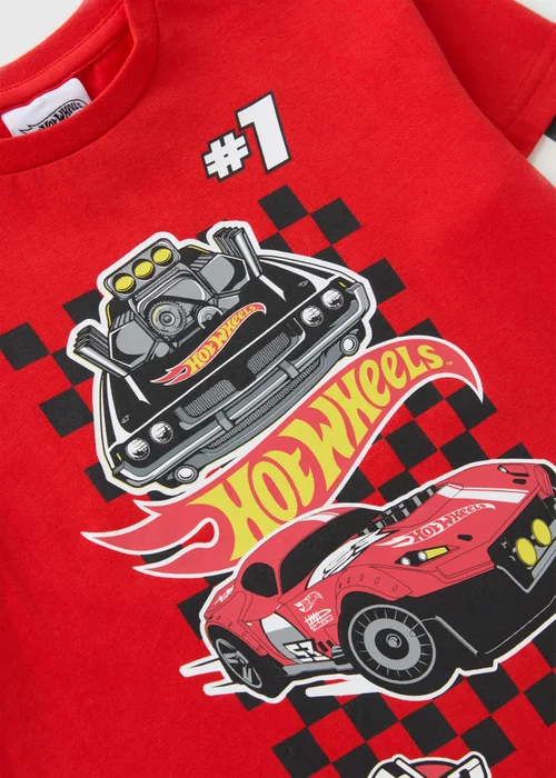 Hot Wheels Boys Red Long Sleeve Top (1-7yrs) - 1-1.5 Yrs Image 2