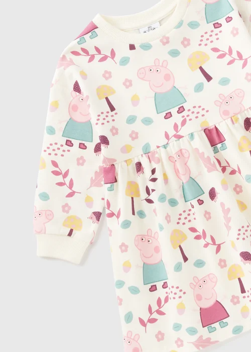 Peppa Pig Girls Cream Autumn Dress (1-7yrs) - 1 half year to 2 Image 2