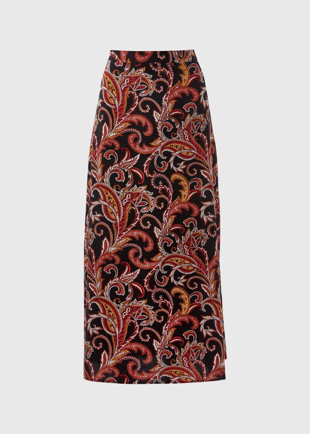 Black Paisley Midi Skirt - 8 Image 5
