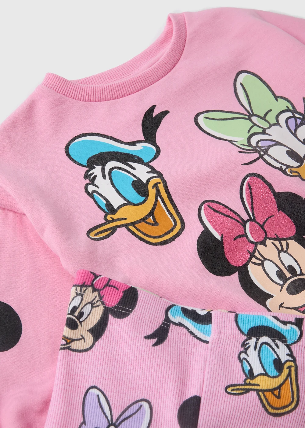 Disney Girls Pink Minnie & Friends Sweatshirt & Legging Set (1-7yrs) - 1 half year to 2 Image 2