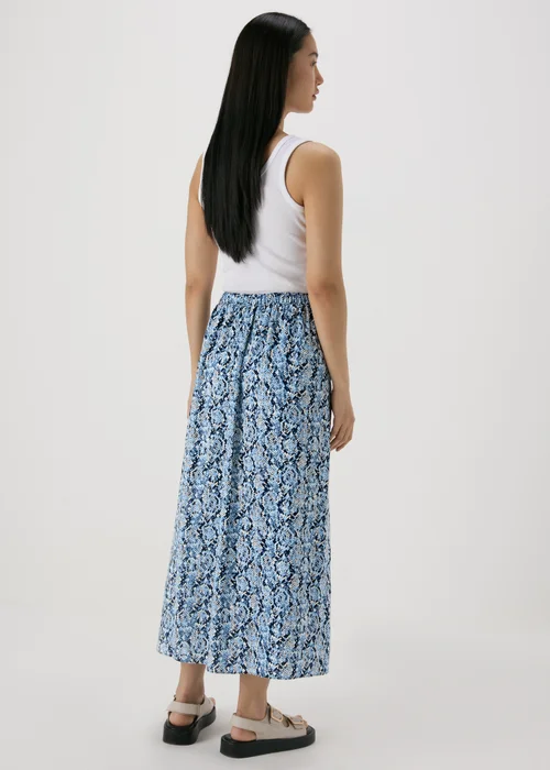 Blue Snake Print Midaxi Skirt - 8 Image 2