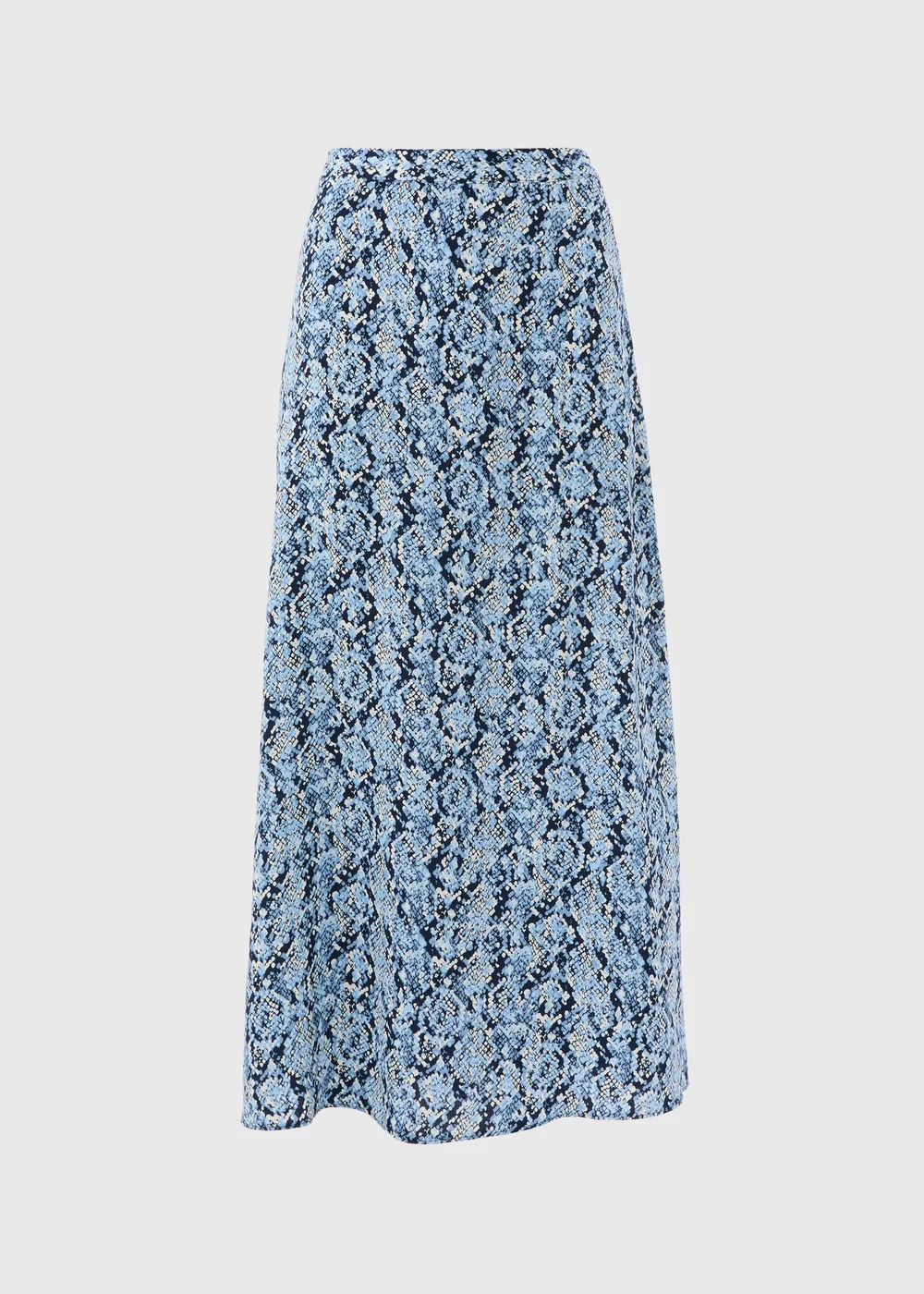 Blue Snake Print Midaxi Skirt - 8 Image 5