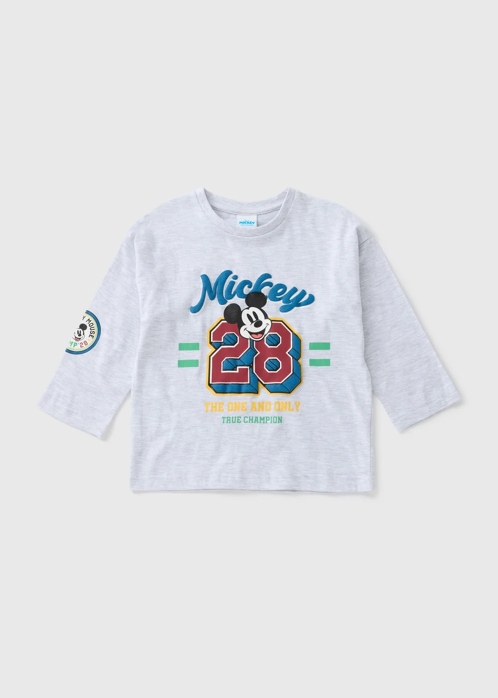 Disney Kids Grey Mickey Mouse T-Shirt (1-7yrs) - 1-1.5 Yrs Image 1
