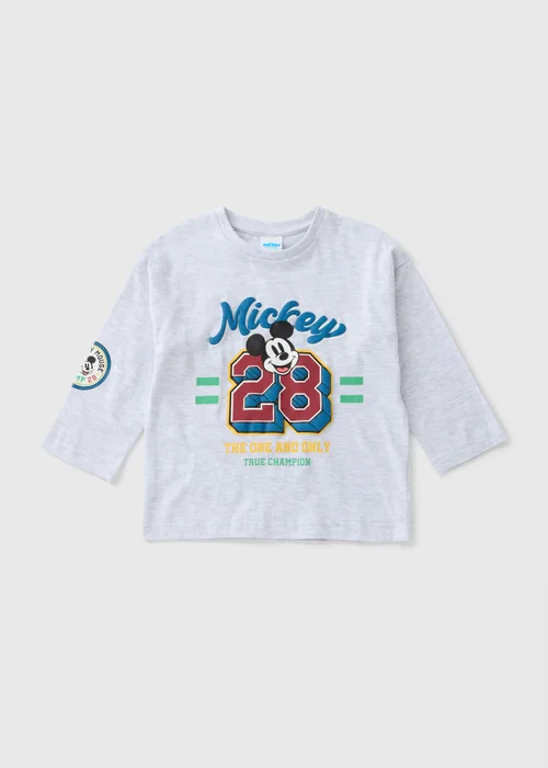 Disney Kids Grey Mickey Mouse T-Shirt (1-7yrs) - 1-1.5 Yrs Image 1