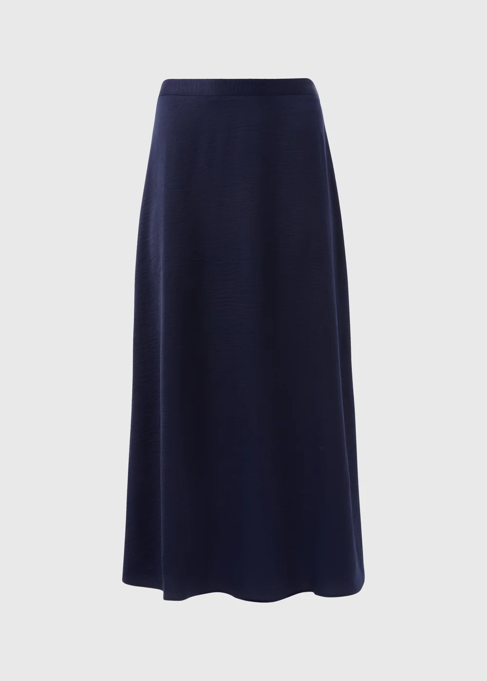 Navy Satin Midaxi Slip Skirt - 8 Image 5