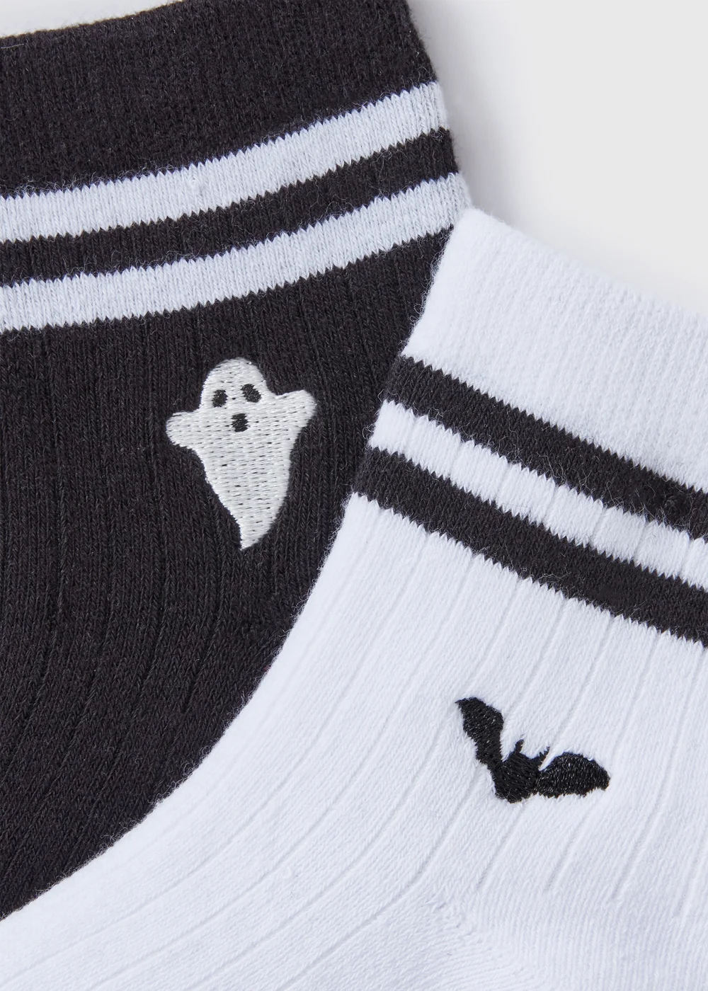 2 Pack Kids Black Halloween Socks (Younger 6-Older 6.5) - 4-6.5 Image 2