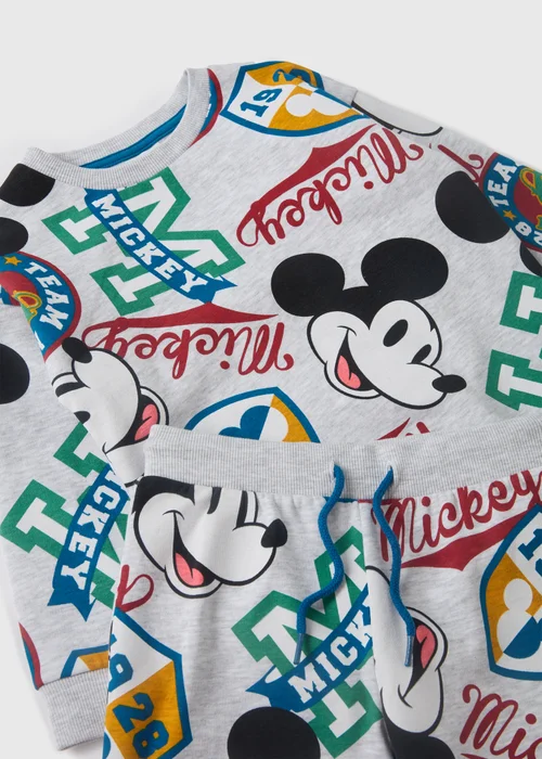 Disney Kids Grey Sweatshirt & Jogging Bottoms Set (1-7yrs) - 1 half year to 2 Image 2