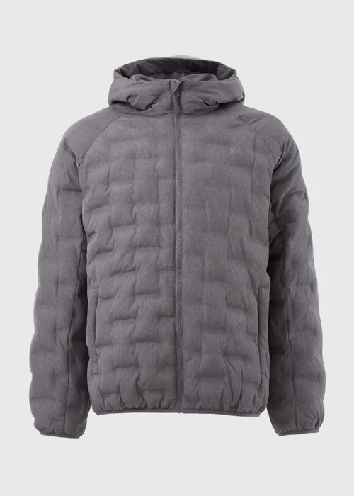 Grey Quilted Puffer Jacket - S Image 4