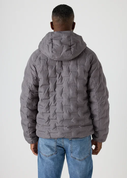 Grey Quilted Puffer Jacket - S Image 2