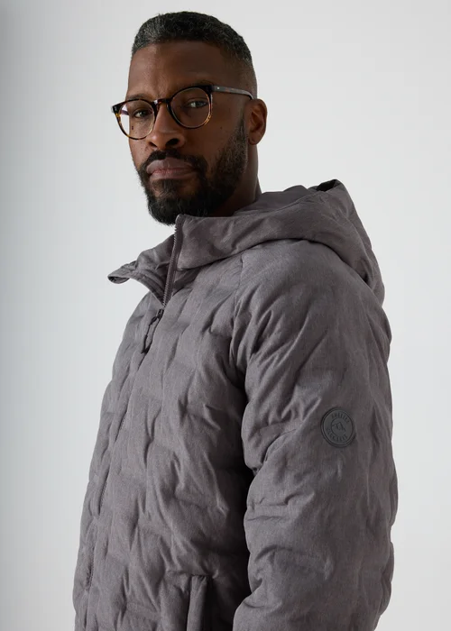Grey Quilted Puffer Jacket - S Image 3