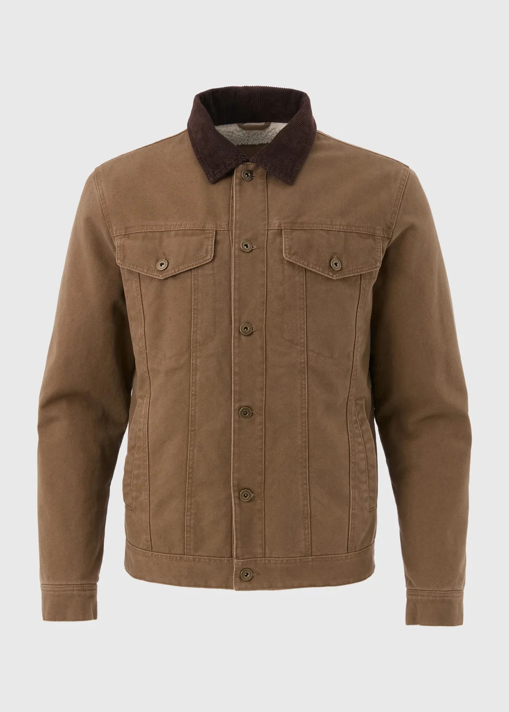 Tan Cord Canvas Jacket - S Image 5