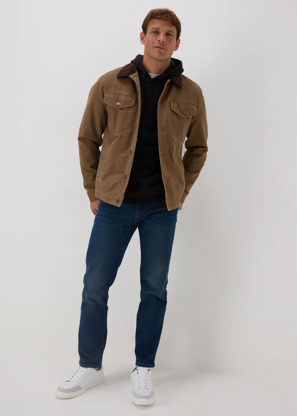 Tan Cord Canvas Jacket - S Image 4
