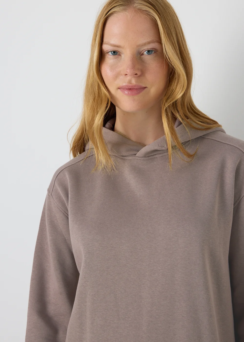 Brown Longline Hoodie - S Image 3