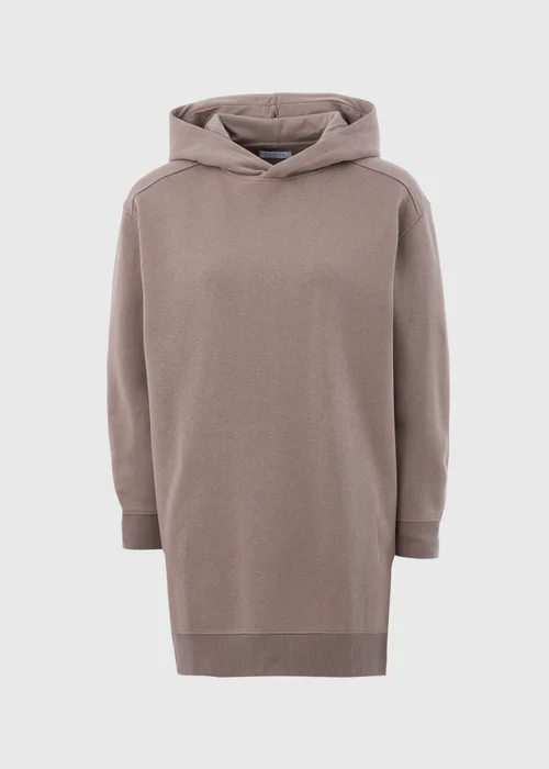Brown Longline Hoodie - S Image 4