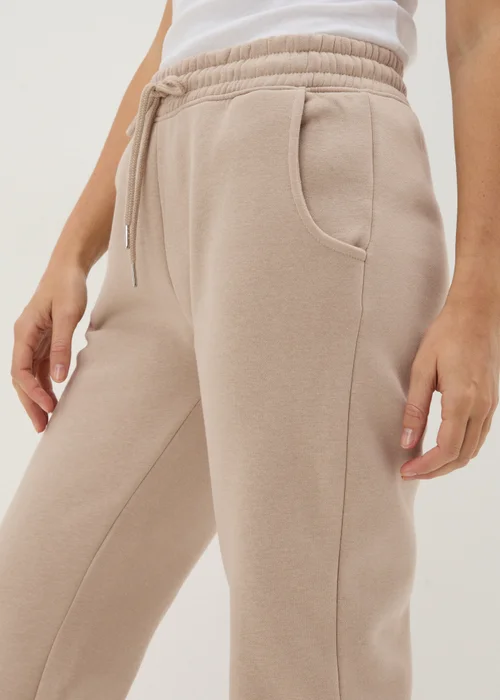 Beige Straight Jogging Bottoms - S Image 3