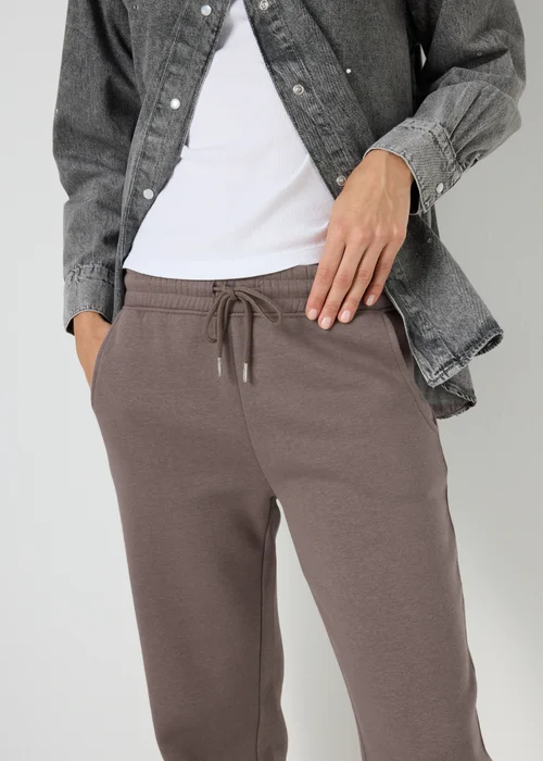 Brown Straight Jogging Bottoms - S Image 3