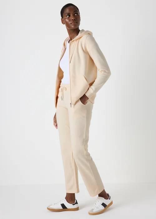 Cream Straight Jogging Bottoms - S Image 1