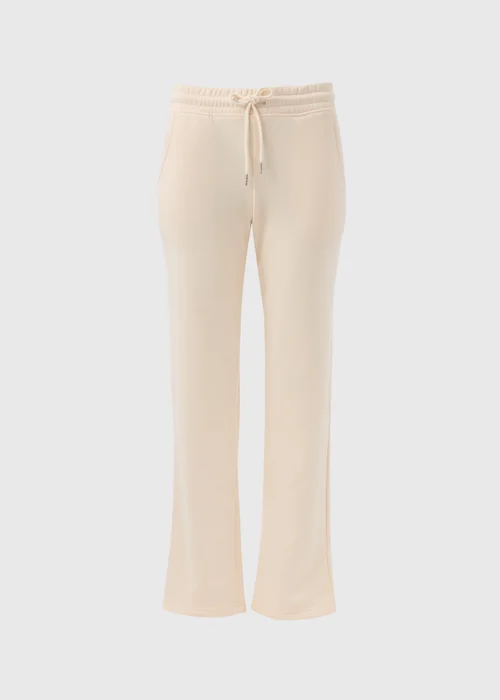 Cream Straight Jogging Bottoms - S Image 4