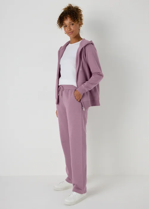 Purple Straight Jogging Bottoms - S Image 1