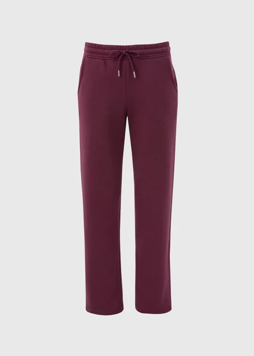 Burgundy Straight Jogging Bottoms - S Image 4