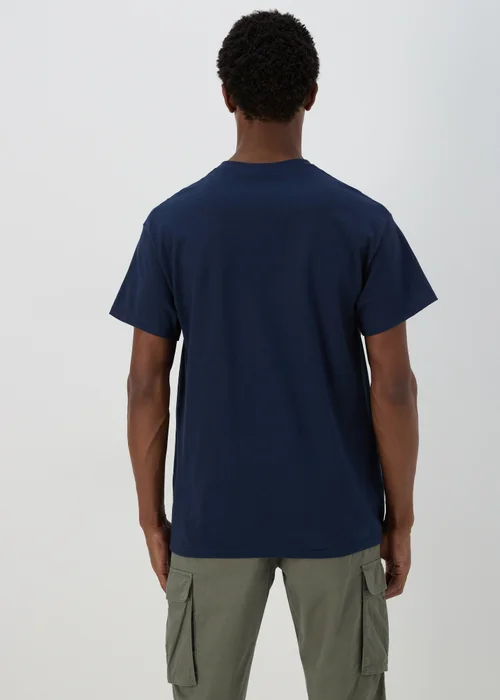 Navy Japanese Graphic T-Shirt - S Image 2
