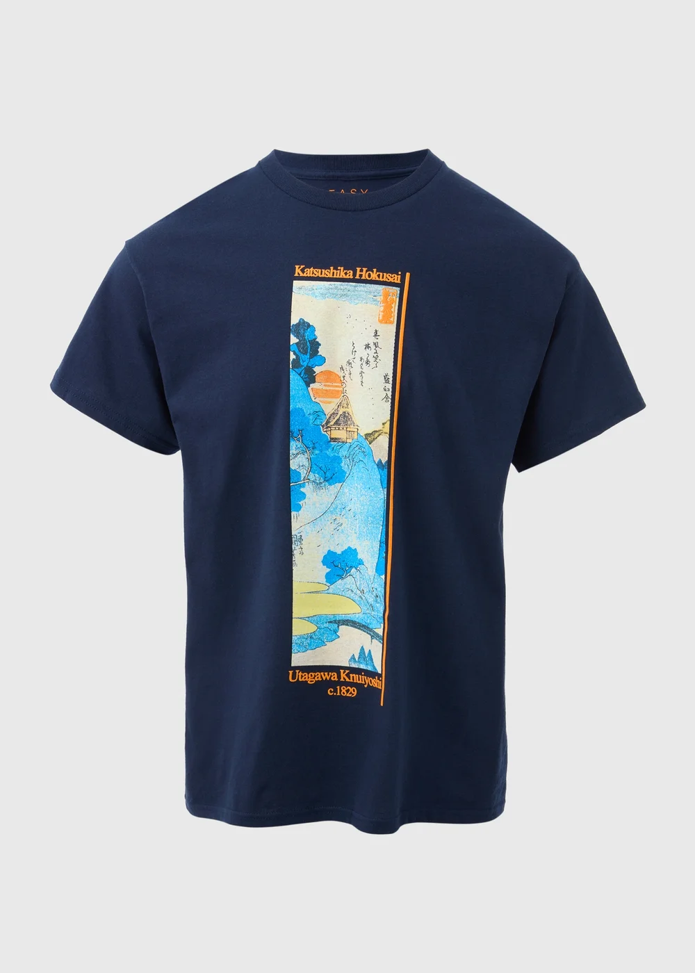 Navy Japanese Graphic T-Shirt - S Image 5