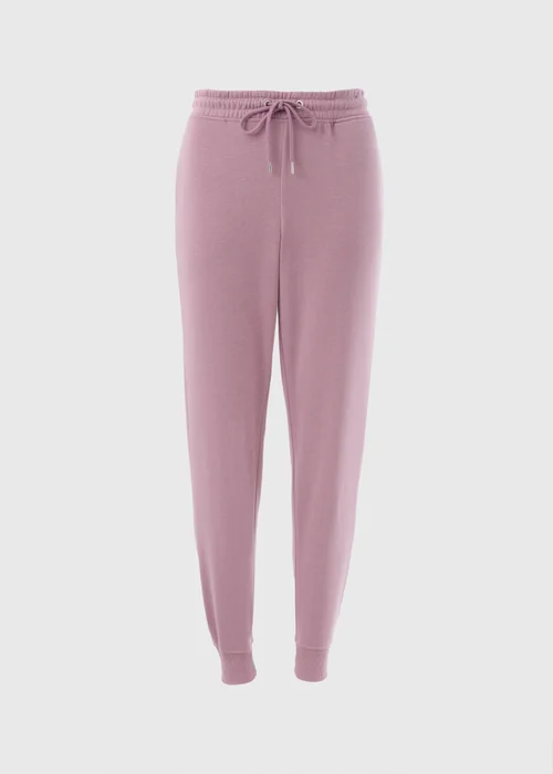 Purple Tapered Leg Jogging Bottoms - Small Image 4