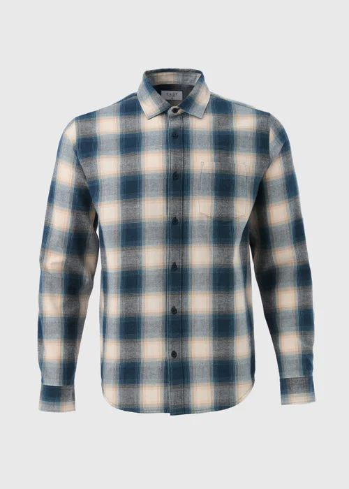 Blue Check Flannel Shirt - S Image 5