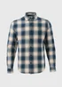 Blue Check Flannel Shirt - S Image 5