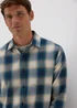 Blue Check Flannel Shirt - S Image 1