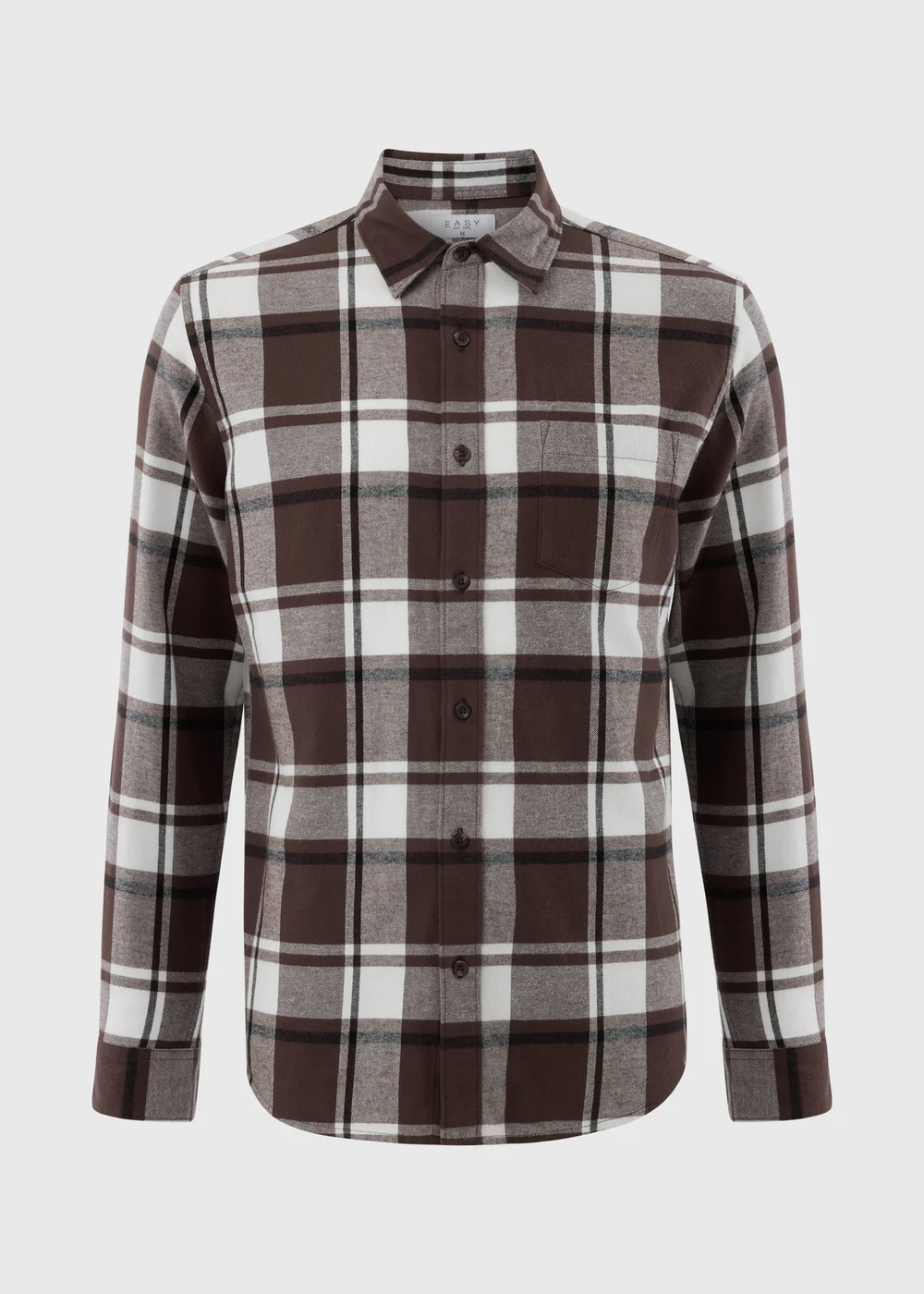 Brown Check Flannel Shirt - S Image 4