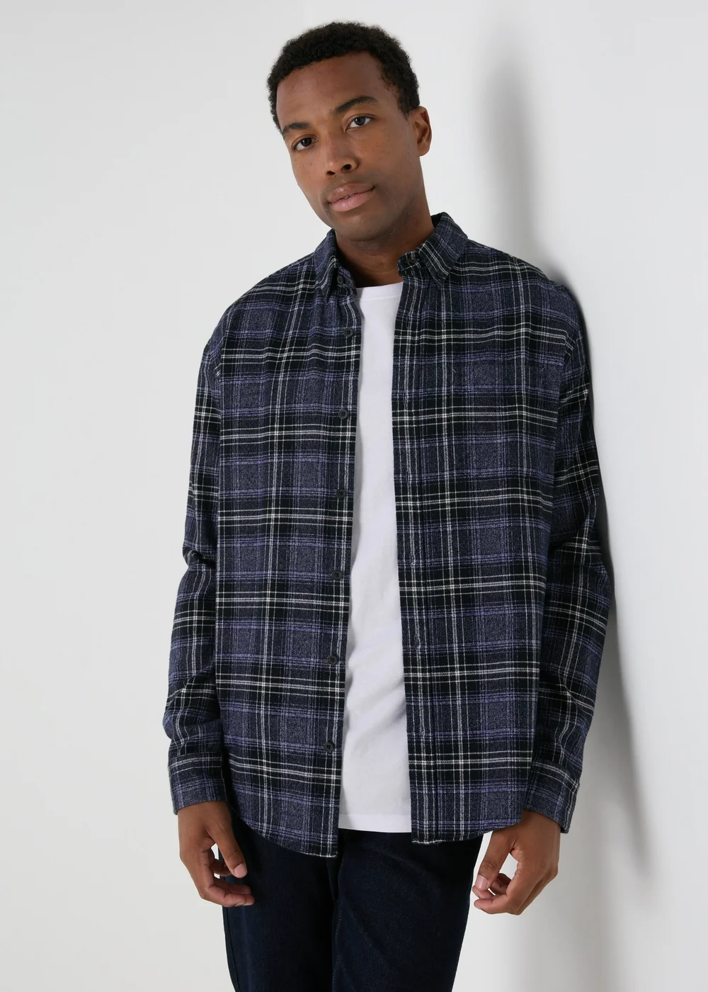 Lincoln Blue Grindle Check Shirt - S Image 1