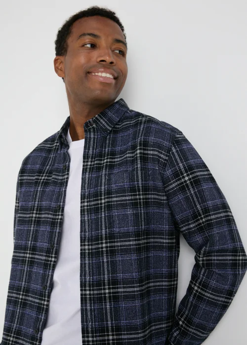 Lincoln Blue Grindle Check Shirt - S Image 3