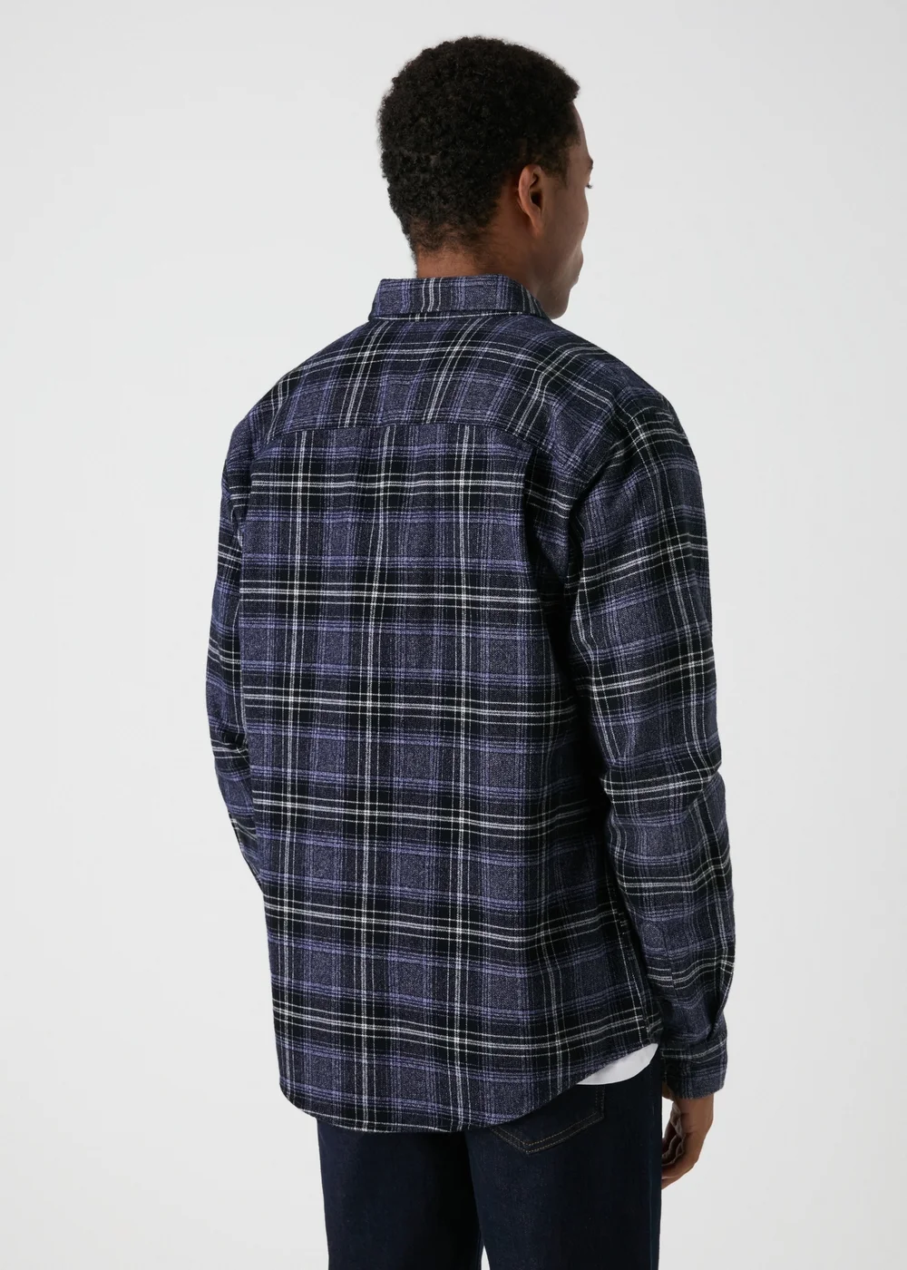 Lincoln Blue Grindle Check Shirt - S Image 2